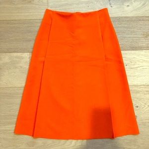 COS Orange A line Skirt
